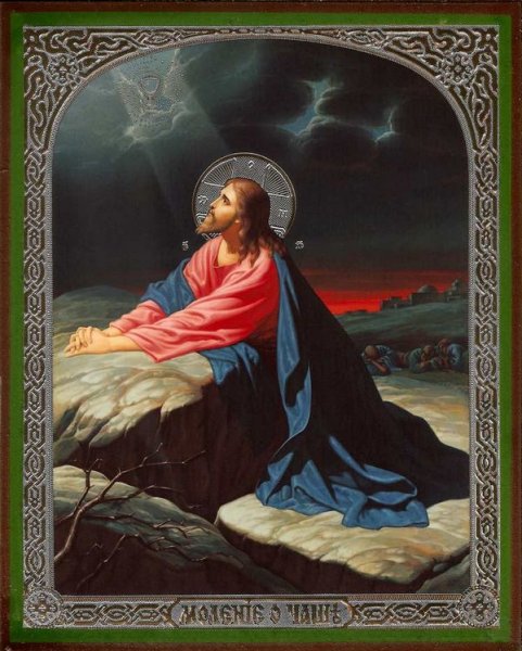 Икона тайной вечери Иисуса Христа с учениками