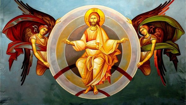 Житийная икона Иисуса Христа