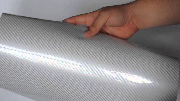 Пленка карбон 2d белый