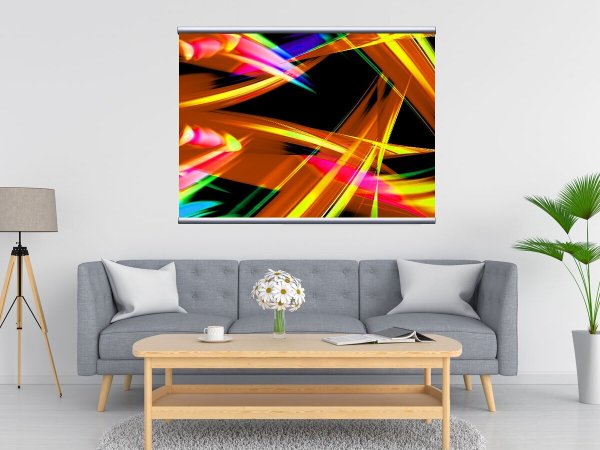 Картина абстракция коричневая