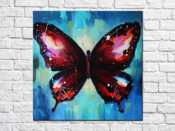 Бабочка маслом