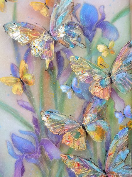 Бабочки живопись