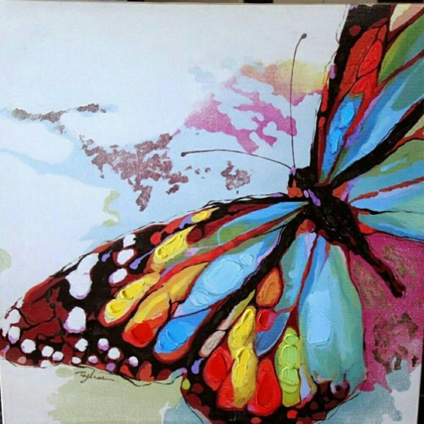 Бабочка акрилом