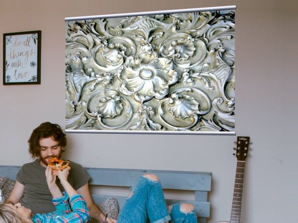 Картины из штукатурки на холсте