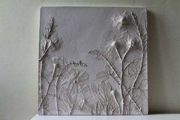 Ботанический барельеф из гипса мастер класс