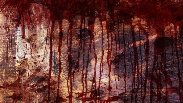 Отпечаток попой на холсте