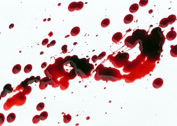 Брызги крови от выстрела