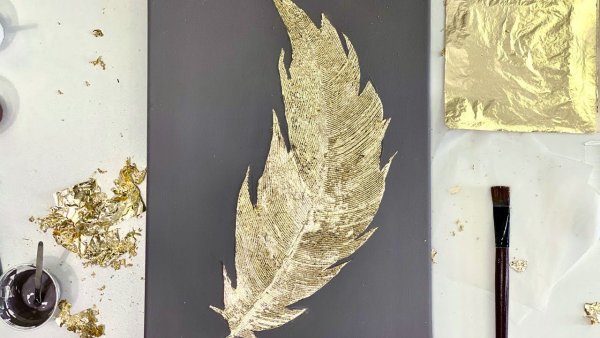 Панно с поталью мастер класс