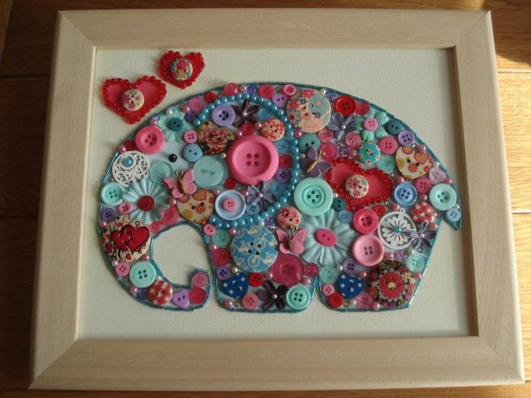 Слон из пуговиц