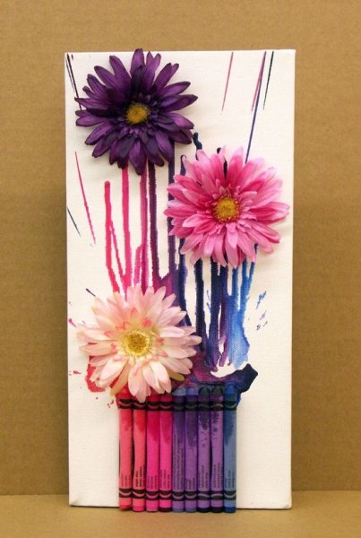 Панно из карандашей