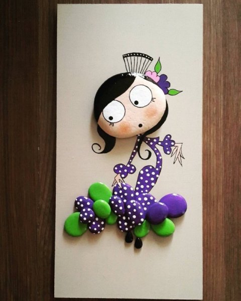 Панно из песка и ракушек