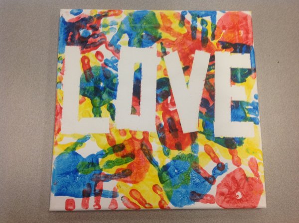 Панно из пуговиц девушка