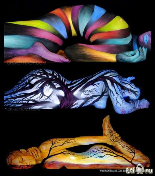 Боди арт иллюзии искусство