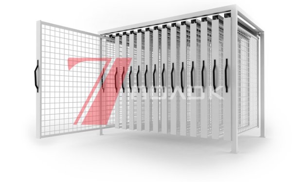 Стеллаж для досок в мастерской