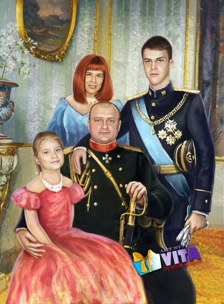 Павел Велин семейный портрет