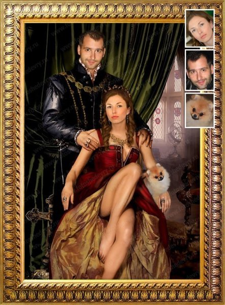 Портрет в образе на холсте