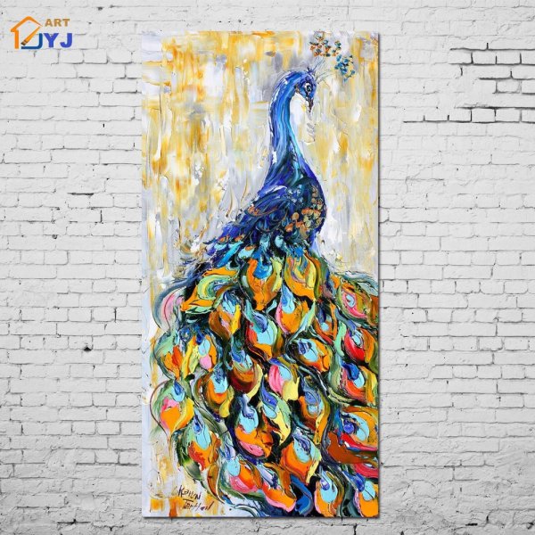 Павлины картины холст