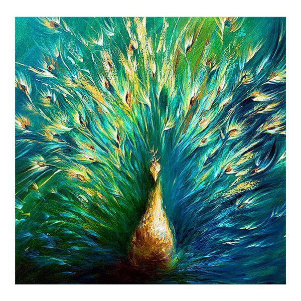 Картина мастихин белый Павлин