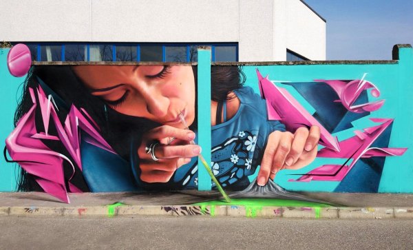 Стрит-арта Дэвид Уолкер