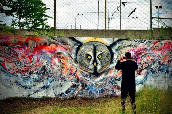Граффити стрит арт муралы