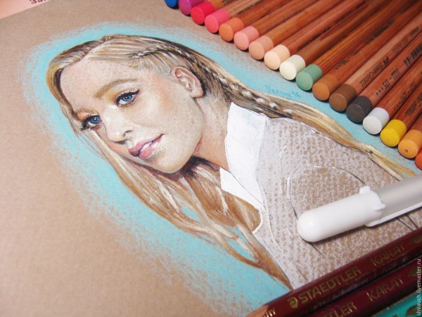 Рисование пастельными карандашами