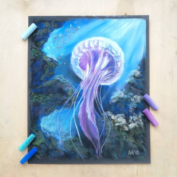 Елена таткина пастель птицы