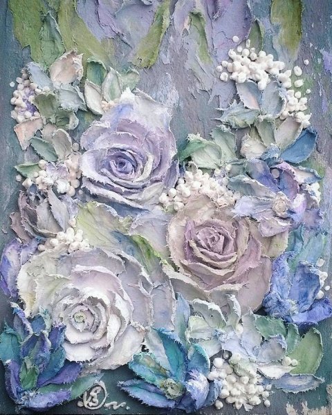 Картины шпаклевкой на холсте