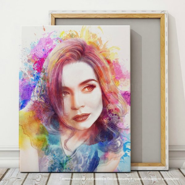 Портрет в стиле акварель