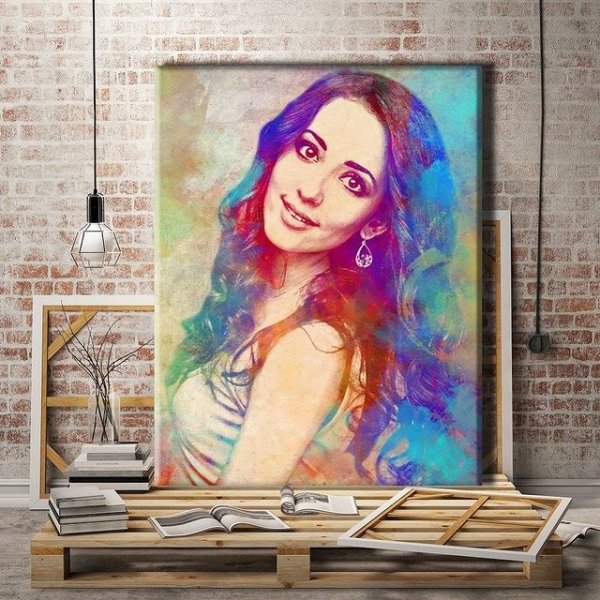 Стиль гранж на холсте