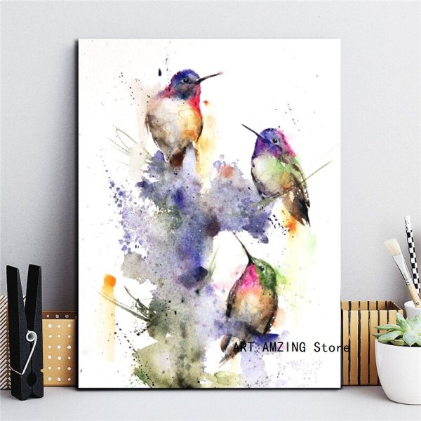 Постеры акварель для интерьера