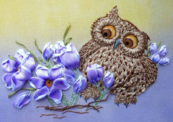 Вышивка гладью лето