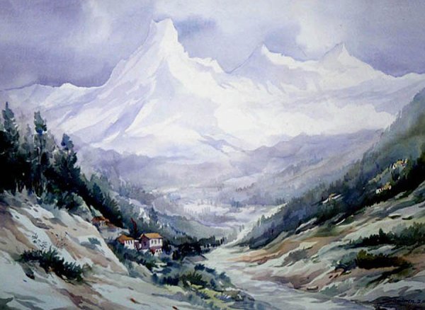 Картины Рериха Гималаи Эверест