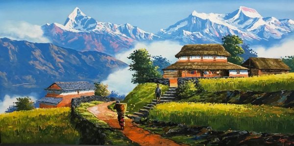 Картина Рериха Тибет Гималаи