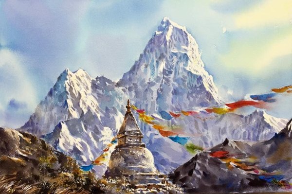 Картина Рериха горы Тибета
