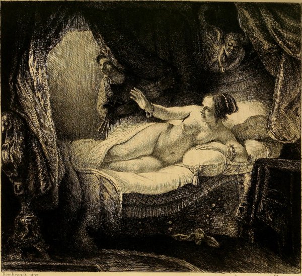 Даная Рембрандт картина