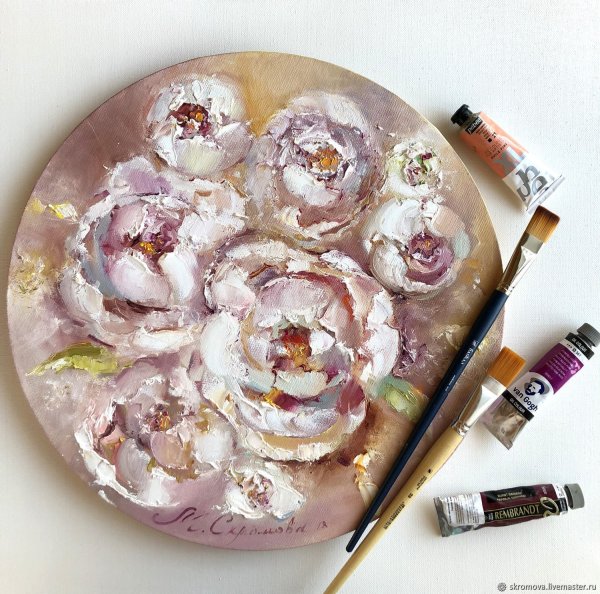 Живопись на круглом холсте