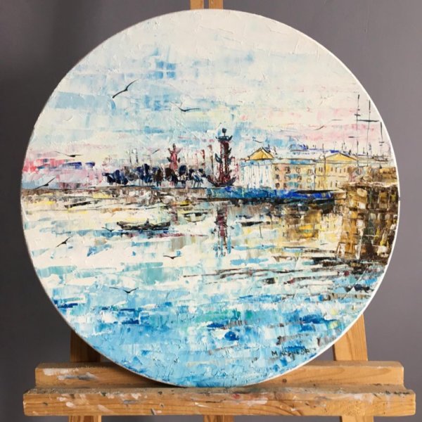 Круглые картины для интерьера