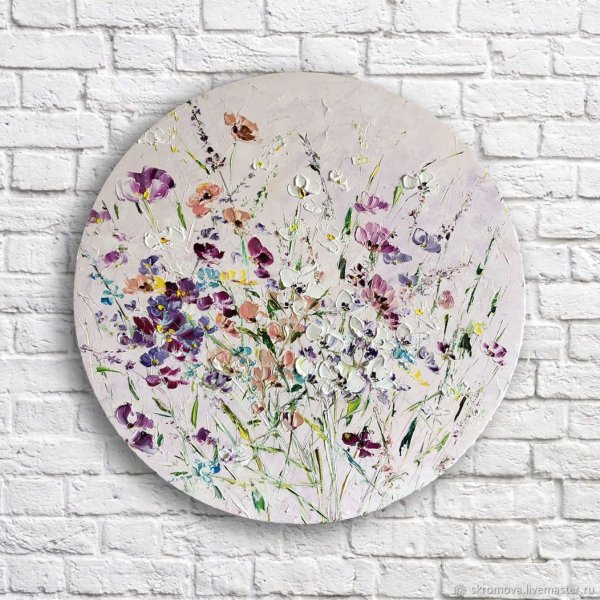 Картины на круглом холсте