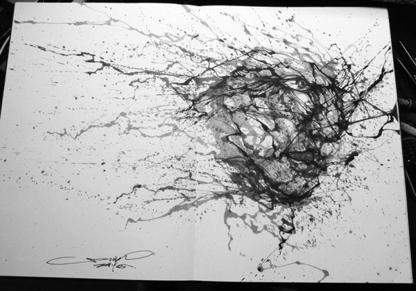 Абстрактные портреты в графике