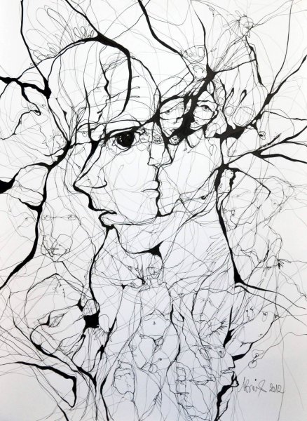 Стильные черно белые картины