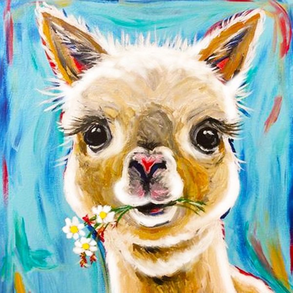 Лама гуашью