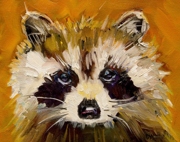 Енот акрилом