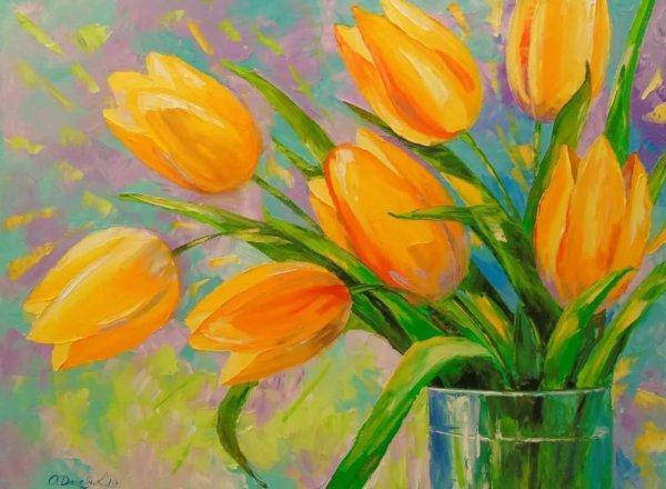 Элизабет Роббинс тюльпаны картины