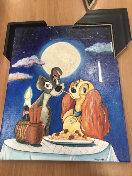 Рисунок на холсте Диснеевских персонажей