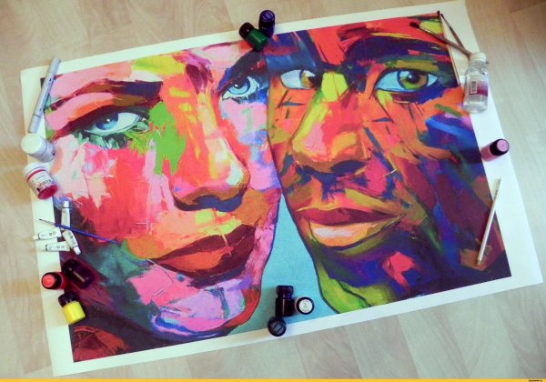Поп арт акрилом