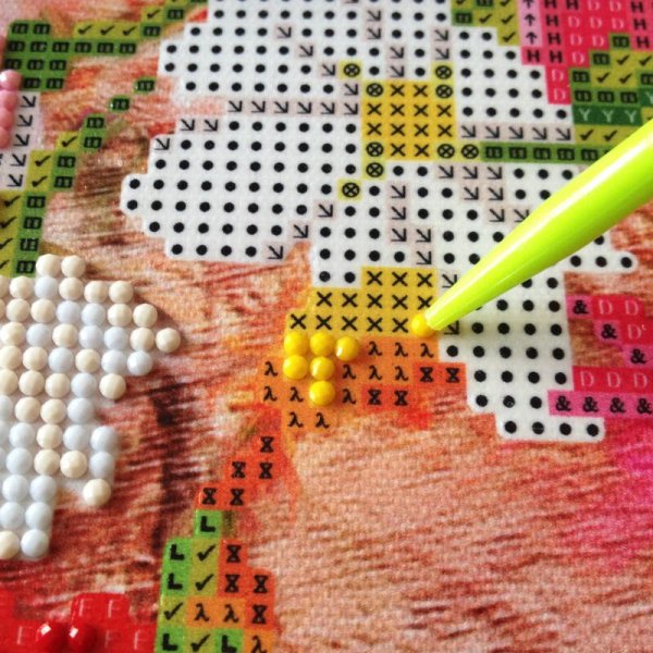 Схема цветов для алмазной мозаики