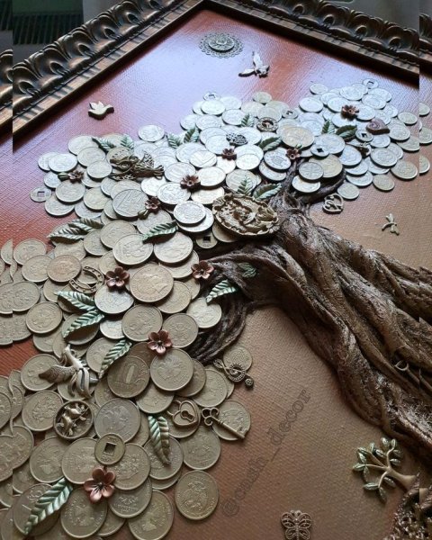 Декор из монеток