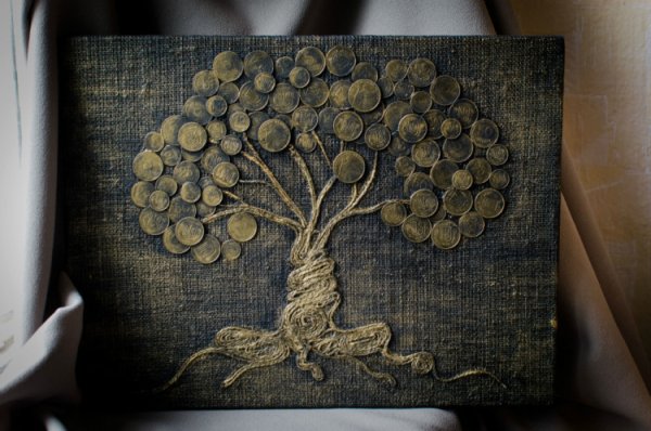 Пейп арт денежное дерево