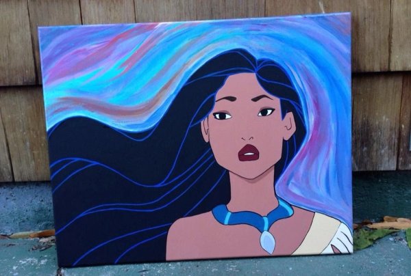 Стич рисунок красками