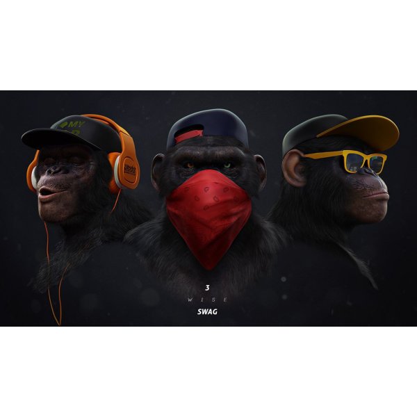 Картина обезьяны SWAG